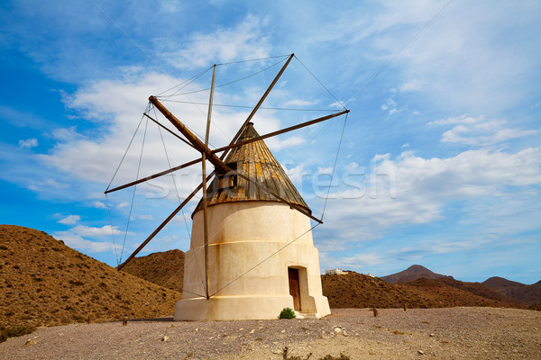 Almeria Molino de los Genoveses windmill Spain Stock photo © lunamarina