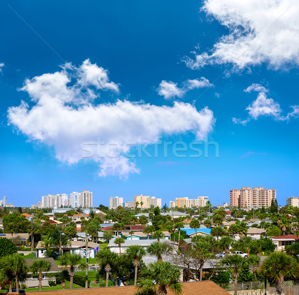 Daytona Beach in Florida aerial at Port Orange Stock photo © lunamarina