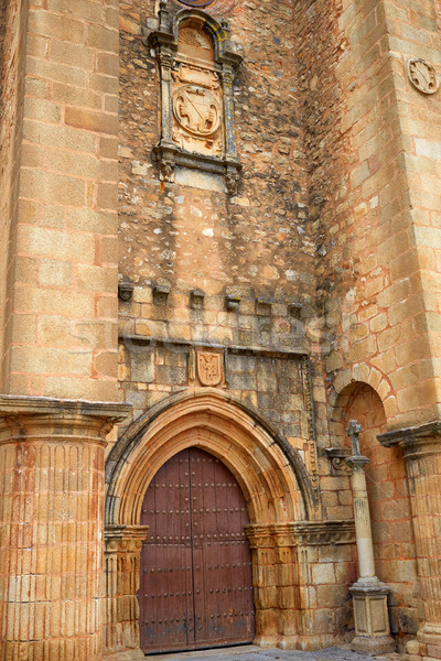 Caceres church of Santiago in Spain Stock photo © lunamarina