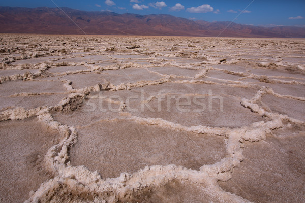 Badwater Basin Death Valley salt formations Stock photo © lunamarina