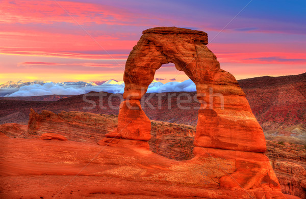 Arches National Park Delicate Arch in Utah USA Stock photo © lunamarina