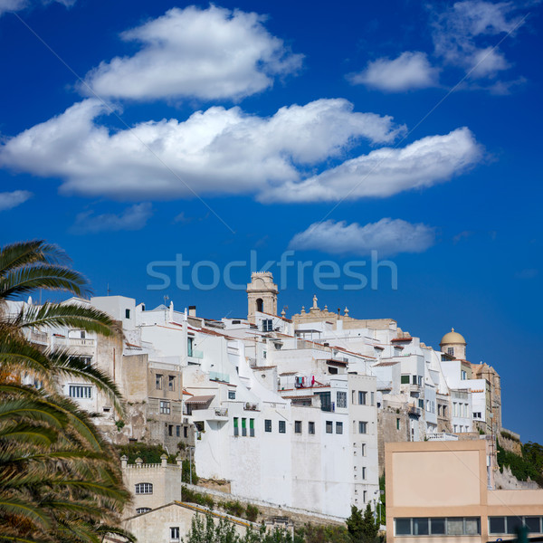Mao Mahon downtown white city in Menorca at Balearics Stock photo © lunamarina