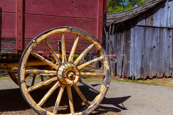 California Columbia carriage in an old Western Gold Rush Town Stock photo © lunamarina