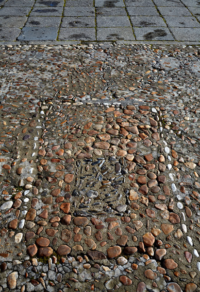 Salamanca in spain stones flooring detail Stock photo © lunamarina