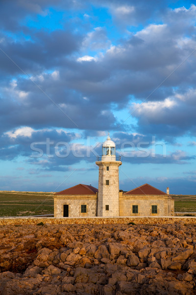 Menorca Punta Nati Faro lighthouse Balearic Islands Stock photo © lunamarina