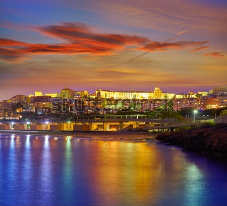 Cartagena Murcia port skyline in Spain Stock photo © lunamarina