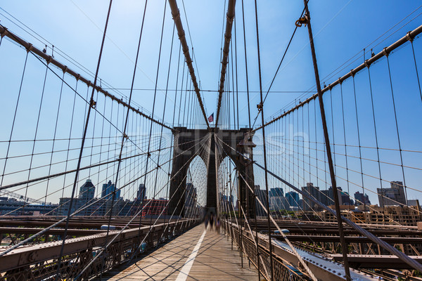 Brooklyn Bridge and Manhattan New York City US Stock photo © lunamarina