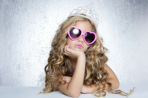 fashion victim little princess girl portrait Stock photo © lunamarina