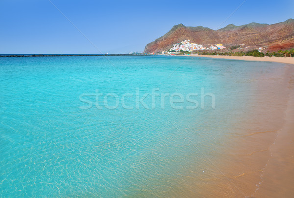 Beach Las Teresitas in Santa cruz de Tenerife north Stock photo © lunamarina
