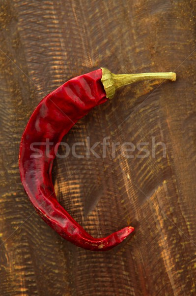 Rood gedroogd hot donkere Stockfoto © lunamarina
