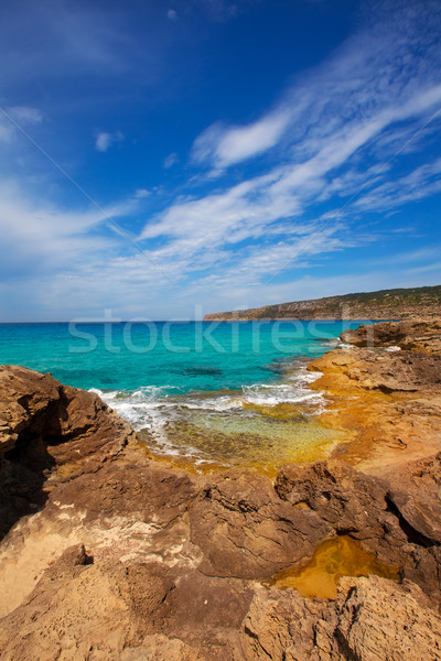 Formentera Es Calo de Sant Agusti turauoise sea Stock photo © lunamarina