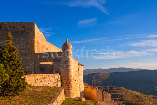 Morella in castellon Maestrazgo castle fort Stock photo © lunamarina