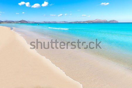 Mallorca Can Picafort beach in alcudia bay Majorca Stock photo © lunamarina