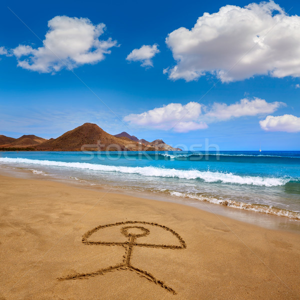 Almeria Playa Genoveses beach Cabo de Gata Stock photo © lunamarina