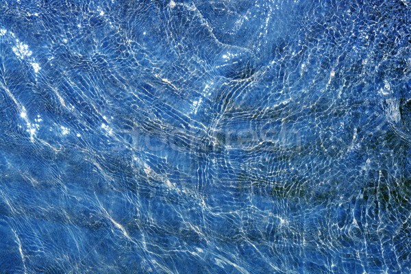 blue shallow water wavy reflection on beach Stock photo © lunamarina