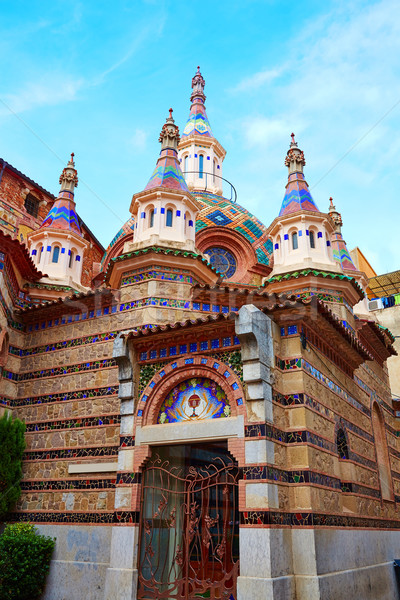 Lloret de Mar Sant Roma chuch in Costa Brava Stock photo © lunamarina