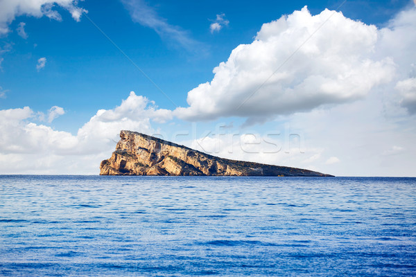 Stockfoto: Eiland · middellandse · zee · water · wolken · zomer · oceaan