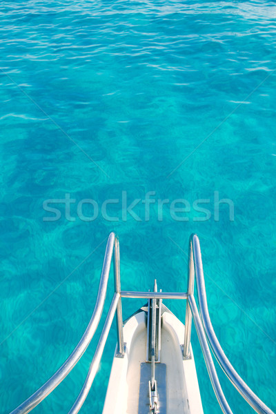 Barco arco transparente turquesa água caribbean Foto stock © lunamarina