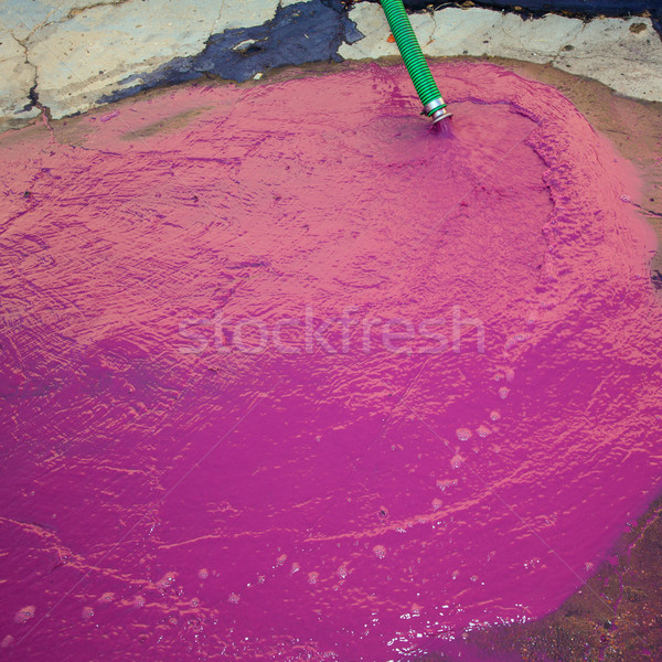 Wine vinasse rich in tartaric acid in magenta pink Stock photo © lunamarina