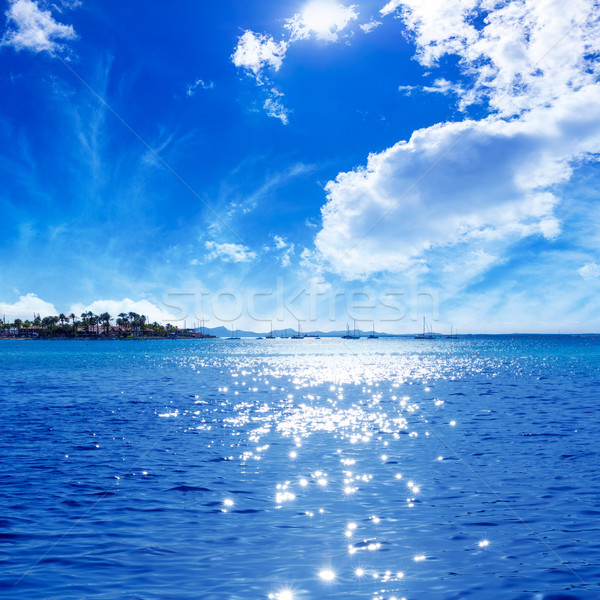 Platja de Alcudia beach in Mallorca Majorca Stock photo © lunamarina