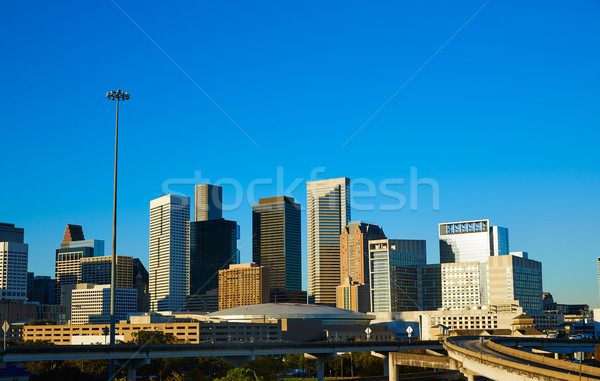 Houston centrum panoramę Texas miasta USA Zdjęcia stock © lunamarina