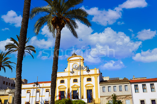 Merida in Spain Plaza de Espana square Badajoz Stock photo © lunamarina