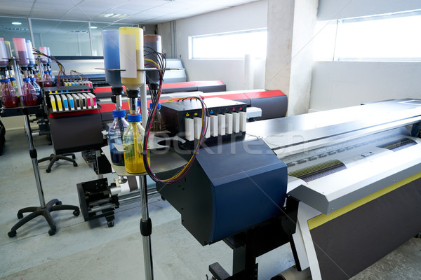 printing industry transfer paper printer for textile Stock photo © lunamarina