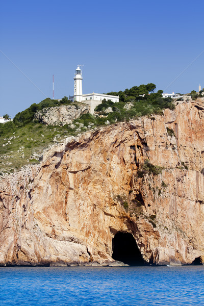 Cape Nao lighthouse white coast Alicante Stock photo © lunamarina