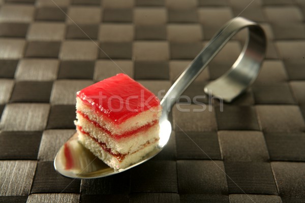 Sütemények kanál kicsi színes torták konyha Stock fotó © lunamarina