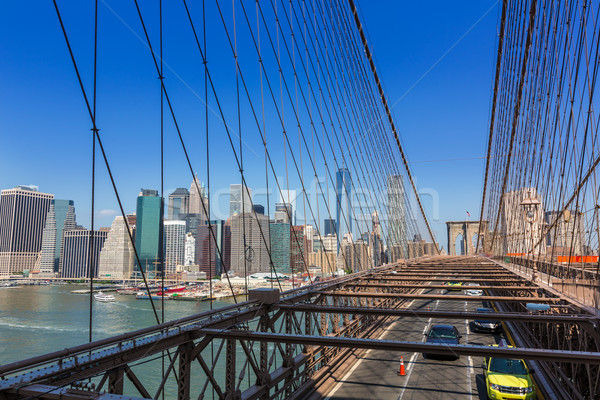 Brooklyn Bridge and Manhattan New York City US Stock photo © lunamarina