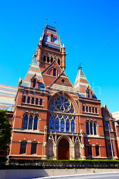Universitar istoric constructii cambridge Boston Massachusetts Imagine de stoc © lunamarina