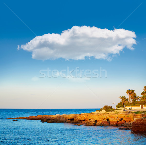 Coucher du soleil Espagne plage soleil nature [[stock_photo]] © lunamarina