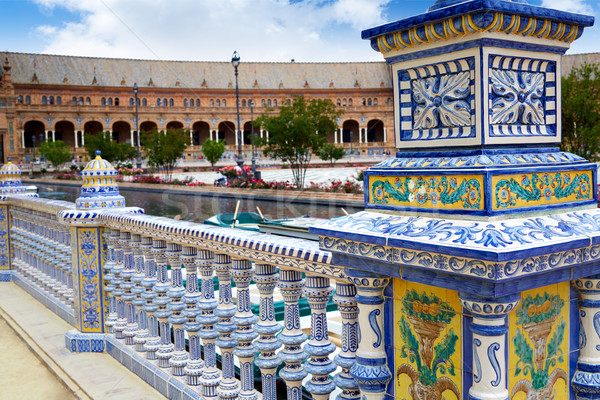 Spania ceramică pătrat constructii călători arhitectură Imagine de stoc © lunamarina