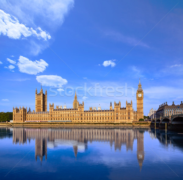 大本鐘 時鐘 塔 泰晤士 河 倫敦 商業照片 © lunamarina