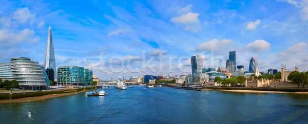 London skyline sunset City Hall on Thames Stock photo © lunamarina