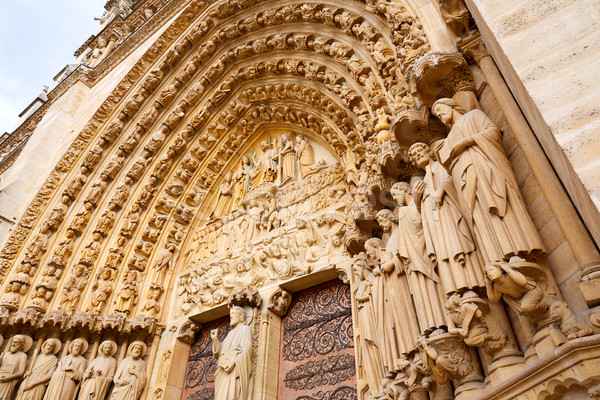 Notre Dame Parijs Frankrijk frans gothic architectuur Stockfoto © lunamarina