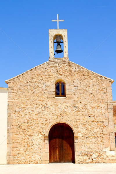 Sant Ferran church and belfry in Formentera Stock photo © lunamarina