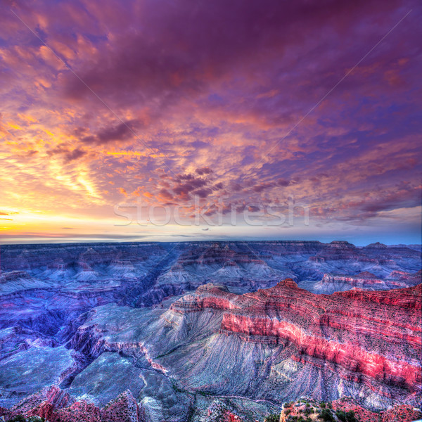 Stockfoto: Arizona · zonsondergang · grand · Canyon · park · moeder · punt