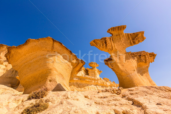 Bolnuevo Mazarron eroded sandstones Murcia Stock photo © lunamarina