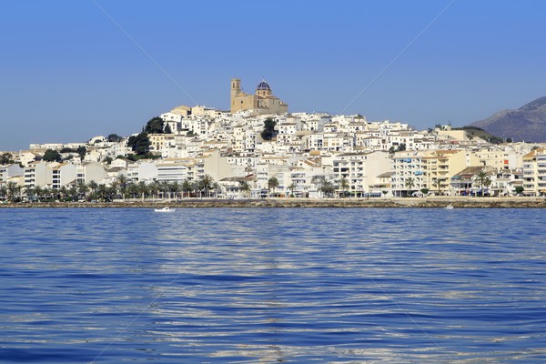 Altea Alicante province Spain view from blue sea Stock photo © lunamarina