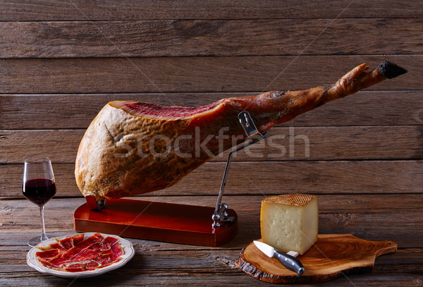 Iberian ham pata negra from Spain Stock photo © lunamarina