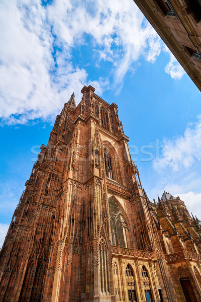 Notre Dame Frankrijk gebouw stad kerk Blauw Stockfoto © lunamarina