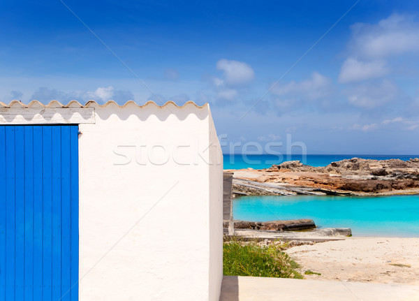 Es Calo de San Agusti in Formentera island Stock photo © lunamarina