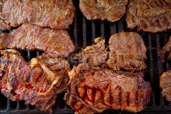 牛肉 肉 バーベキュー 焼き 煙 アメリカン ストックフォト © lunamarina