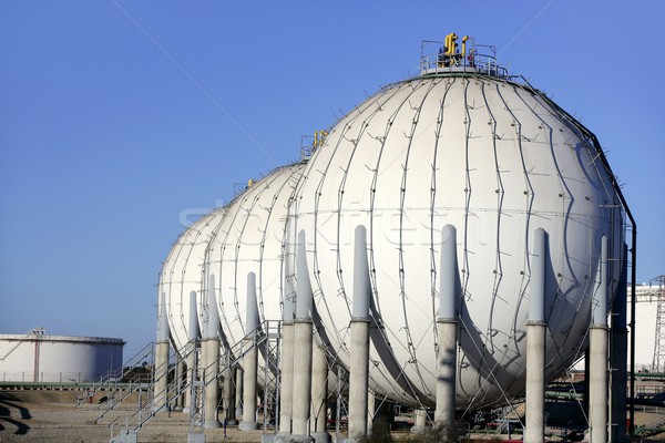 Big chemical tank petrol container oil industry Stock photo © lunamarina