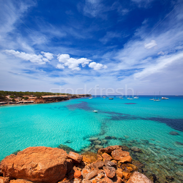 Formentera Cala Saona beach Balearic Islands Stock photo © lunamarina