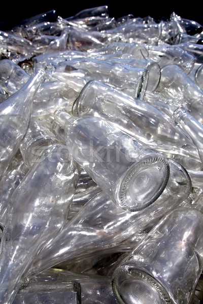 ökologische Recycling Glas Flaschen Container unordentlich Stock foto © lunamarina