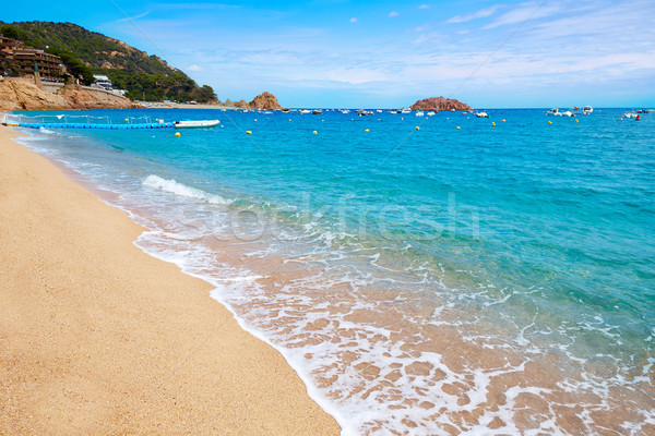 Tossa de Mar beach in Costa Brava of Catalonia Stock photo © lunamarina