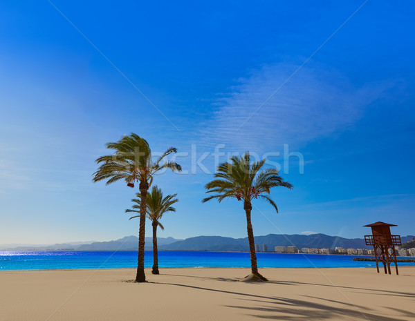 Cullera Playa los Olivos beach Valencia at Spain Stock photo © lunamarina