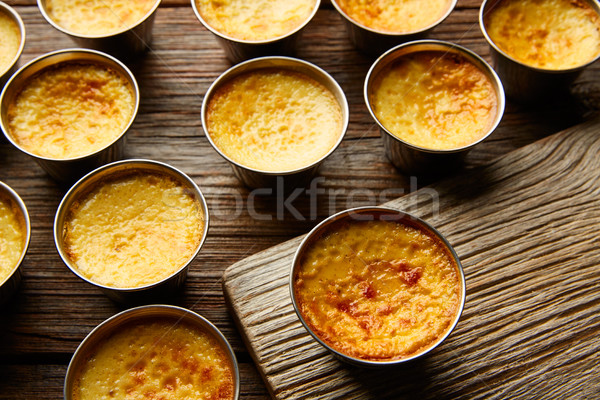 Natillas caramelo postre horno cocido alimentos Foto stock © lunamarina